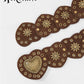 Adjustable Women's Western Leather Heart Cutout Belt – Boho, Gothic & Punk Style