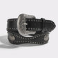 Unisex Studded Western Leather Waist Belt – Fashionable Punk Style & Unique Buckle