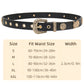 Women's Studded Faux Leather Belt - Western Punk Style for Dresses & Jeans