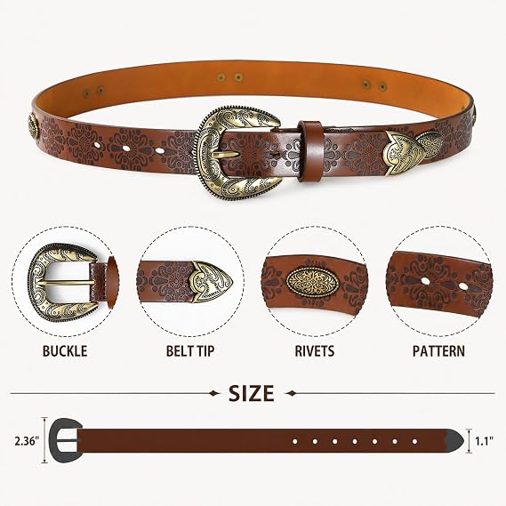 Women's Cowgirl Country Belt – Vintage Buckle