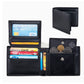Men’s Short Trifold Wallet | Genuine Leather First Layer Cowhide