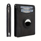 Men’s Genuine Leather Slim Bifold Wallet with Airtag Holder, RFID Blocking, Front Pocket Wallet