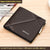 Men’s Short Leather Trifold Wallet with Zipper | Genuine Cowhide Anti-Theft Design