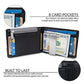 Men’s Carbon Fiber-Style PU Leather Money Clip Wallet – Slim Card Holder