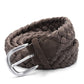 Men’s Suede Woven Canvas Golf Belt with Alloy Square Buckle