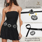 Women's Wide Boho Concho Belt – Removable Disc