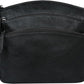 Women's Coffee Vegetable-Tanned Leather Crossbody Satchel with 3 Top Zippers
