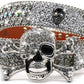 Unisex Rhinestone Skull Belt – Punk Y2K Bling