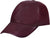 Burgundy Genuine Nappa Leather Baseball Cap with Adjustable Strap and Curved Visor