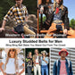 Men's Fashion Rhinestone Studded Belt – Western Bling
