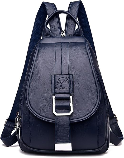 Women's Wine Red Soft Genuine Leather Mini Backpack Purse with Chain Detail