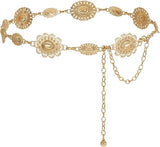 Women's Silver Western Concho Waist Chain