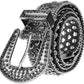 Women's Rhinestone Sequin Cowgirl Belt – Reinforced Buckle