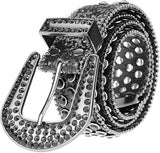 Women's Rhinestone Sequin Cowgirl Belt – Reinforced Buckle