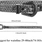 Women's Rhinestone Sequin Cowgirl Belt – Reinforced Buckle