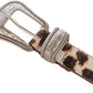 Lucky Brand Haircalf Western Leather Belt
