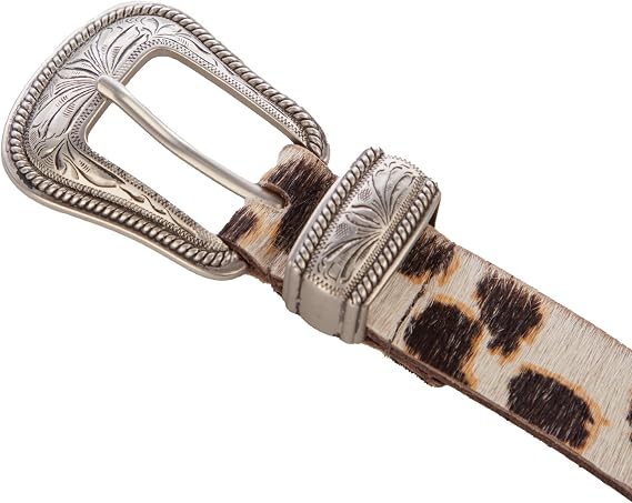 Lucky Brand Haircalf Western Leather Belt