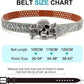 Unisex Rhinestone Skull Belt – Punk Y2K Bling