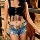 Women's Brown Cowgirl Country Leather Belt
