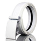 Men’s White Statement Leather Belt