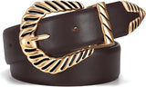 XZQTIVE Modern Rodeo Gold Buckle Belt