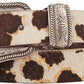 Lucky Brand Haircalf Western Leather Belt