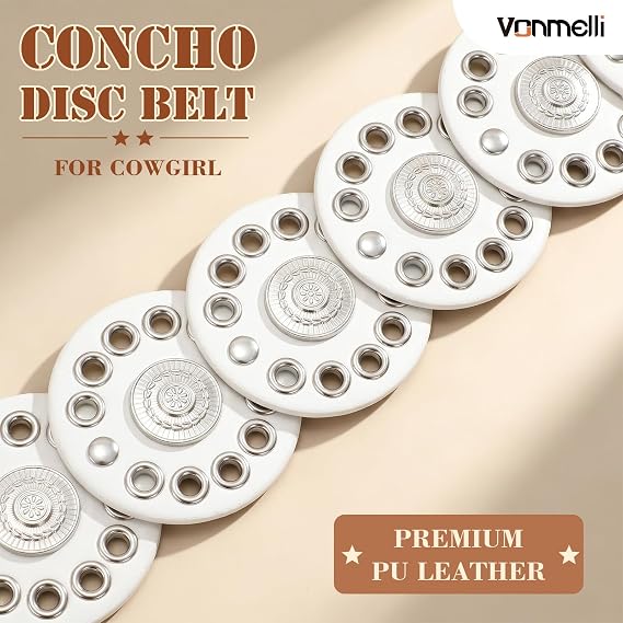 Women's Wide Disc Concho Belt – Boho Cowgirl