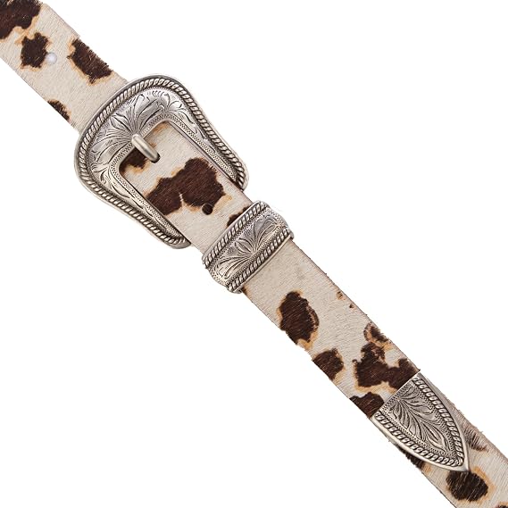 Lucky Brand Haircalf Western Leather Belt