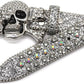 Unisex Rhinestone Skull Belt – Punk Y2K Bling