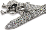 Unisex Rhinestone Skull Belt – Punk Y2K Bling
