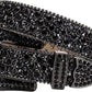 Unisex Diamond Studded Rhinestone Belt – Microfiber Leather