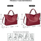 Women's Black Top Grain Pebbled Leather Tote Satchel for 13 Inch Laptops