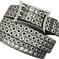 Unisex Three-Row Studded Punk Leather Belt – Y2K Goth