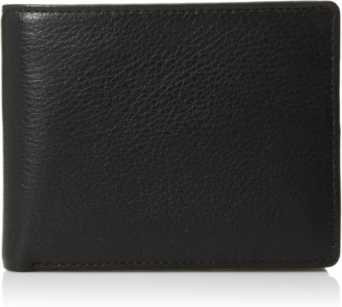 Classic Leather Bifold Wallet with Pull-Out ID Holder