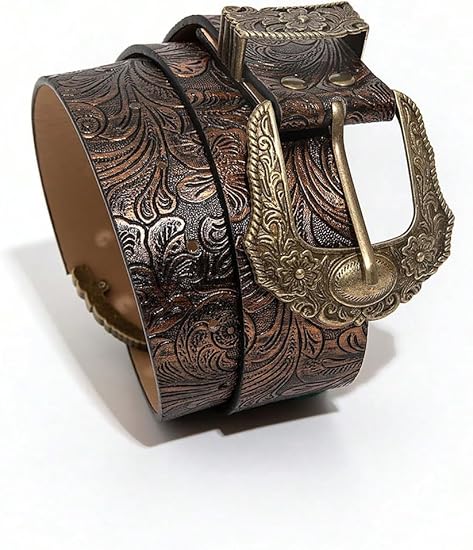 Women's 70s Concho Rodeo Vintage Belt – Snap Buckle