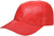 Burgundy Genuine Nappa Leather Baseball Cap with Adjustable Strap and Curved Visor