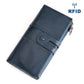 Retro Women's Leather Wallet Fashion Rfid Long Wallet