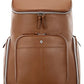 Men's Pebbled Leather Deluxe Backpack – Cognac