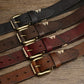 Handmade Retro Cowhide Leather Belt for Men