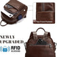 Genuine Leather Convertible Backpack Purse for Women