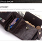Men’s Multi-Card Real Cowhide Leather Anti-Magnetic Tri-Fold Wallet With Retro European And American Style