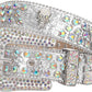 Unisex Rhinestone Skull Belt – Punk Fashion Studded
