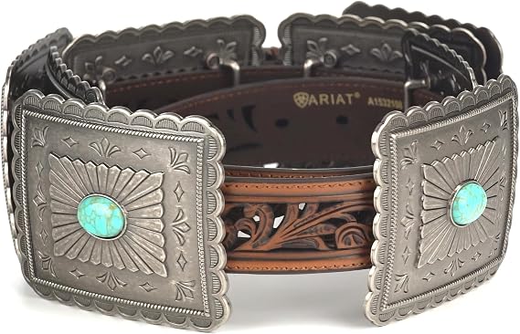 Women's Turquoise Concho Western Belt – Ariat Style