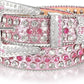 Unisex JASGOOD Rhinestone Studded Western Belt