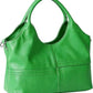 Women's Black Vegan Leather Tote Hobo Satchel with Detachable Strap