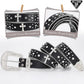 Unisex Rhinestone Cross Bling Belt – Western Diamond