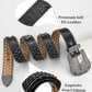 Unisex Rhinestone Skull Belt – Punk Fashion Studded