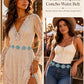 Women's Turquoise Concho Silver Chain Belt