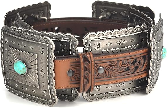 Women's Turquoise Concho Western Belt – Ariat Style