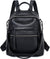 Women's Grey Full Grain Cowhide Leather Convertible Backpack Purse | BeltNBuckles